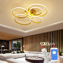 Axyaa LED Ceiling Chandelier: Modern Lighting Fixtures for Home Bedroom, Living Room