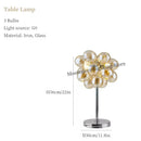 Axyaa Modern Glass Ball Chandelier Color Hanging Pendant Light for Living Room
