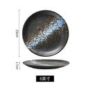 Axyaa 6" & 8" Ceramic Dinner Plate Set for Home and Restaurant Use