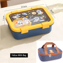 Axyaa 1250ML Cartoon Lunch Box & Soup Bowl Set