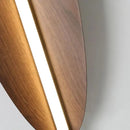 Axyaa Minimalist Peach Wood LED Bedside Light for Home Décor