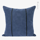 Axyaa Nordic Square Leather Cushion Pillow Blue Black Luxury Sofa Bedroom Décor