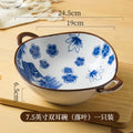 Axyaa Ceramic Double Ear Large Noodles Bowl - High-grade Tableware Soup Bowl