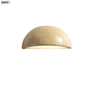 Axyaa Yellow Stone LED Wall Sconce, Japan Style Bathroom Mirror Light Fixtures
