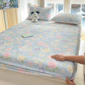Axyaa 100% Cotton Mattress Protector Cover - Single Piece, Non-slip, Dustproof