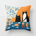 Axyaa Cute Animal Print Polyester Pillowcase for Bedroom Living Room 45x45cm