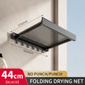 Axyaa Retractable Wall Mounted Storage Shelf for Clothes Drying and Organization