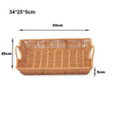 Axyaa Rattan Wicker Serving Baskets - 10 Styles for Restaurant Tabletop Display