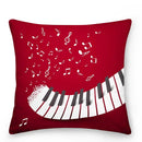Axyaa Music Note Cushion Cover 45x45cm Pillowcase Decorative Pillow Home Decor