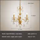 Axyaa Luxury Crystal Candle Chandelier Foyer Pendant Lights