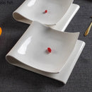 Axya Modern Ceramic Dinner Plates Set for Steak, Sushi, and Desserts