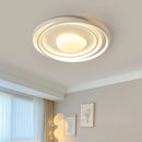 Axyaa Cream Wind Bedroom Ceiling Lamp Full Spectrum LED Eye Protection Art Living Room