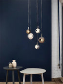 Axyaa Glass Crystal Chandelier for Modern Living Room Dining Room, Bedroom, Villa, and Staircase