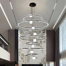 Axyaa Crystal Stair Chandelier Light - Ceiling Lamp LED Chandeliers for Living Room