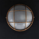 Axyaa Vintage Bronze Outdoor Ceiling Lamp, Waterproof Glass Yard Light