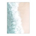 Axyaa Seascape Canvas Painting: Beach Coconut Tree Wall Art Print for Living Room