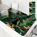 Axyaa Absorbent Non-slip Drain Mat for Coffee Bar and Kitchen Counter