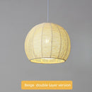 Axyaa Gold Rattan Chandelier Lighting for Dining Room Balcony