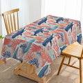 Luxurious Axyaa Whale & Algae Washable Tablecloth for Dining & Events