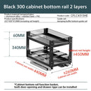 Axyaa 2-Layer Seasoning Storage Pull Out Organizer Rack for Kitchen Cabinet Drawers