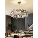Axyaa Crystal Pendant Light for Modern Minimalist Luxury Living Room