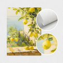 Arabic Lemon Retro Country Wall Art Prints by Axyaa for Farmhouse Decor