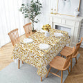 Axyaa Flowers Mandala Vine Waterproof Printed Tablecloth