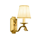 Axyaa European Style Copper Bedside Lamp for Bedroom & Living Room