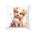 Cute Pet Dog Print Cushion Cover for Sofa by Axyaa