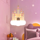 Axyaa Castle Chandelier LED Pendant Light for Children's Bedroom