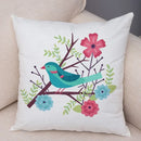 Axyaa Cartoon Parrot Pillowcase with Birds and Flowers 45x45cm
