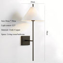Axyaa Vintage French Style Bedroom Wall Lamp