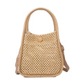 Axyaa Crochet Crossbody Beach Bag - Boho Lightweight Tote with Chain Strap