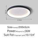 Axyaa LED Ceiling Lamp: Nordic Style Ultra-thin Creative Mango Design for Living Room & Bedroom