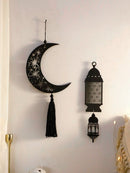 Axyaa Crescent Moon & Stars Wall Art for Ramadan & Eid, Home Festival Decor Gift