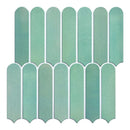 Axyaa 3D Green Tile Sticker, Self-adhesive Fish Scale Backsplash for Kitchen Bathroom