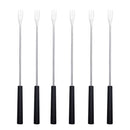 Axyaa Stainless Steel Fruit Cheese Hot Pot Dessert Salad Fork Set
