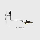 Axyaa Nordic Long Arm Wall Lights: Rotatable Bedside Lamp for Cozy Reading