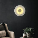 Axyaa Copper Marble Wall Lamp: Postmodern Designer LED Lighting for Bedroom & Aisle