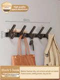 Axyaa Space Aluminum Wall Hook Hanger for Bathroom and Closet