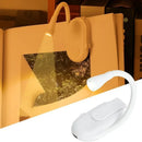 Axyaa 3-Color LED Book Light Clip with Adjustable Brightness and Eye Protection