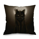 Axyaa Owl Linen Pillowcase 45x45cm Decorative Cushion Cover Sofa Throw Pillows Case