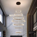 Axyaa LED Pendant Lights for Staircase Chandeliers in Modern Home Decor