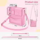 Axyaa Leather Water Bottle Crossbody Bag Large Capacity Universal Holder