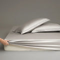 Axyaa High Silk Cotton Single Fitted Sheet Solid Color Skin-Friendly Soft Delicate