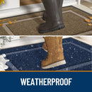 Axyaa Rubber Indoor Outdoor Entryway Mat Easy Clean Low Profile Fade Resistant Mats