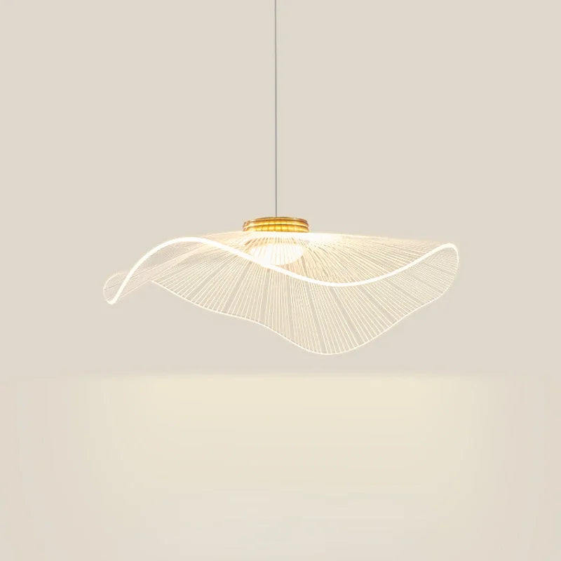 Axyaa Postmodern Wave Design LED Chandelier for Living Room & Office
