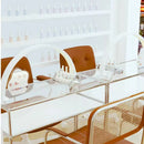 Axyaa Half Moon Pink/White USB Nail Lamp - Ideal for Beauty Studio, Office, Bedroom