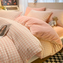 Axyaa Winter Engraved Milk Fleece Quilt Cover Double-Sided Coral Fleece Single