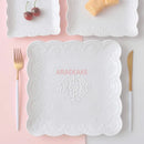 Axyaa Ceramic Breakfast Plate Set with Dim Sum, Steak, Bread - Western Food Selection